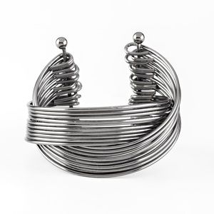 Black/Gunmetal Cuff Bracelet